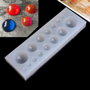 

Round Shapes Silicone Mold Jewelry Model Mould Tools Decoration Jewels Tackles Dried Flower Resin Decorative DIY Hand Crafts