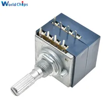 Dreh Potentiometer 50K 100K LOG ALPS RH2702 Audio Volumen Steuer Pot Stereo W Lautstärke Lautsprecher Verstärker Volumen Potentiometer