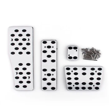 

Areyourshop Sale For Toyota Prius 2001-2014 Aotomatic AT Pedal Pad Brake Gas Foot Rest Transmission Car Accessory Silver