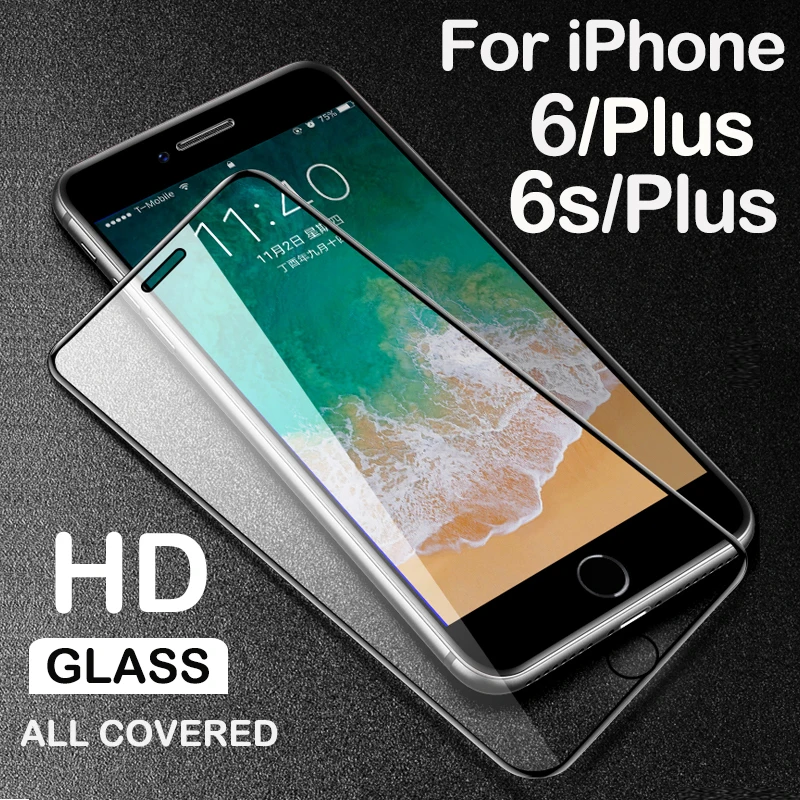 Защитное стекло для iphone 6 6s plus закаленное защитное экрана 6plus пленка tremp |