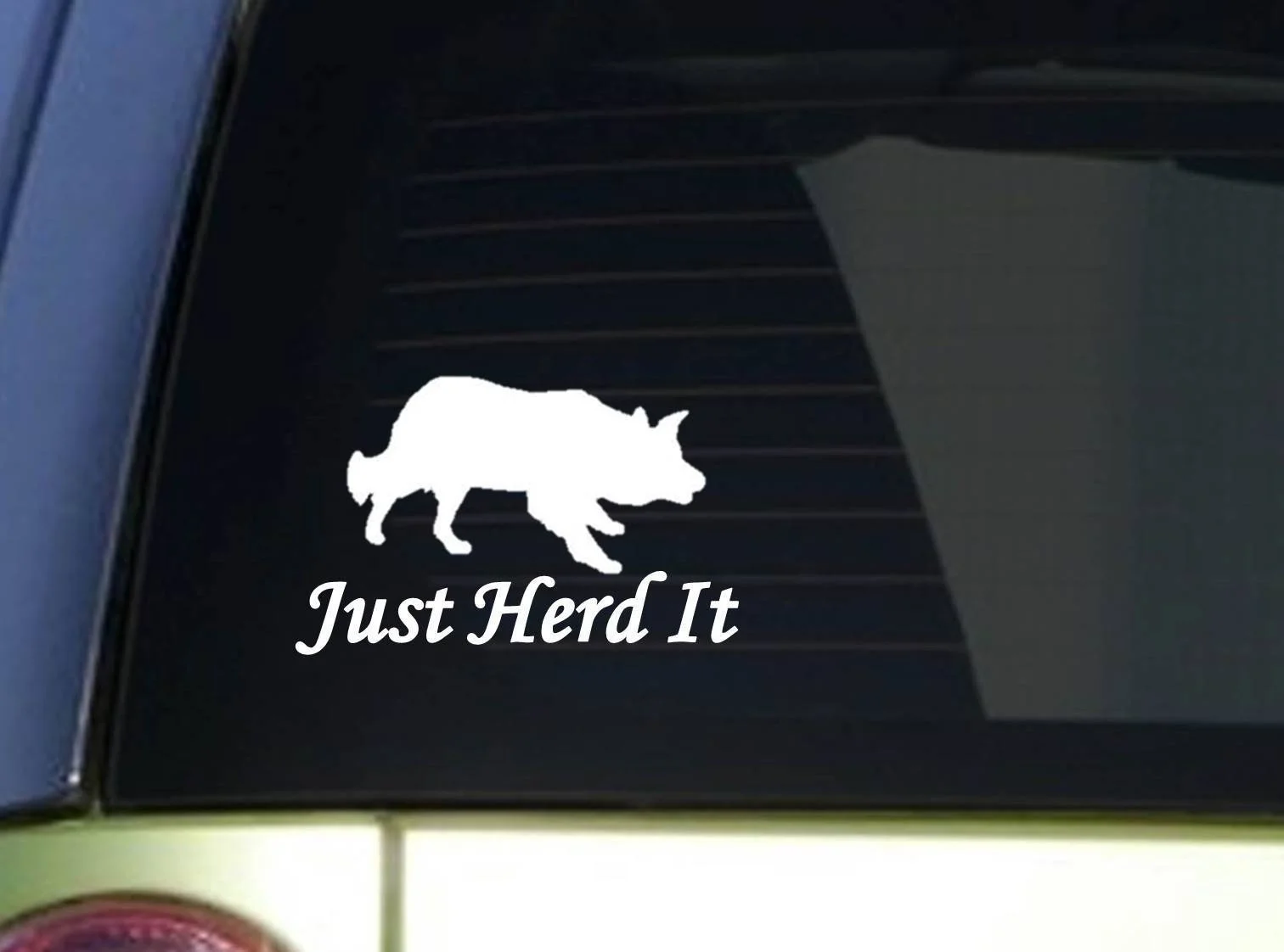 Just Herd It Border Collie Sitcker 6x6 дюймов наклейка на компьютер
