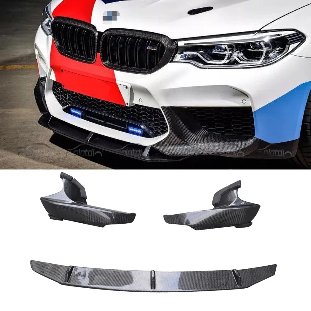 M спойлер для переднего бампера из углеродного волокна + нижние разветвители BMW F90