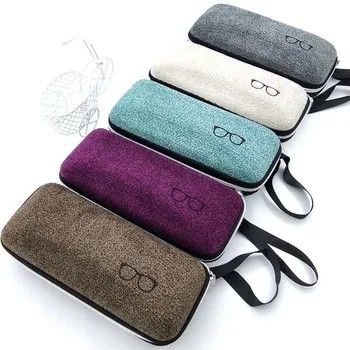 

1Pc Eyewear Cases Cover Sunglasses Case For Women Fashion Glasses Box With Lanyard Zipper Eyeglass Cases For Men Women