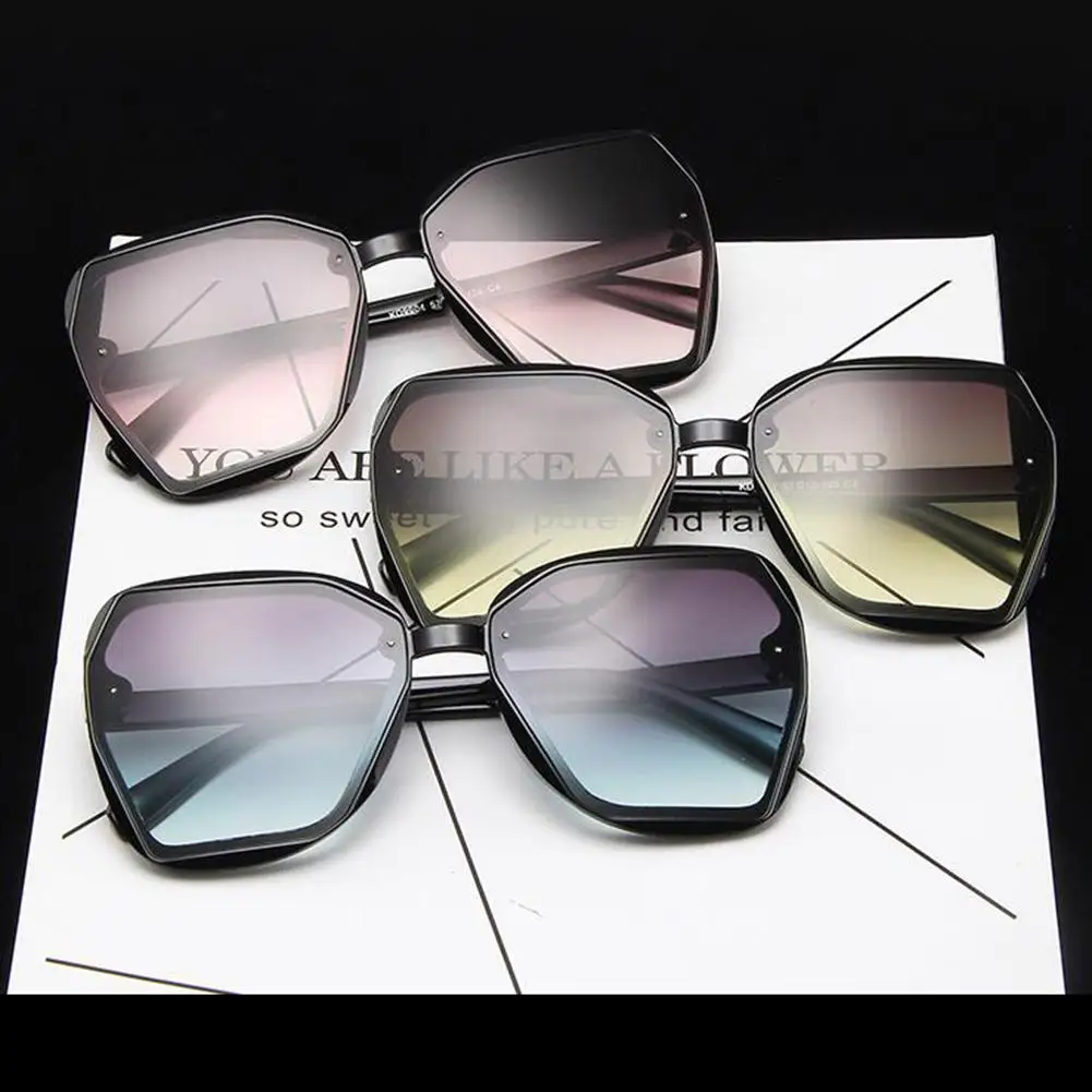 

HobbyLane Summer Unique Design Fashion Gradient Simple Vintage Metal Frame Sunglasses