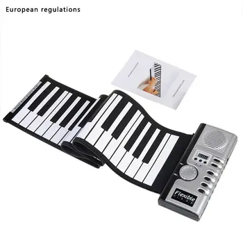 

Portable 61 Keys Flexible Silicone Roll Up Piano Folding Electronic Keyboard 0ML Digital Folding Keyboard Piano