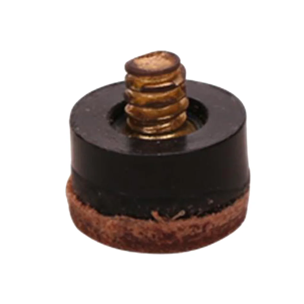 prettyia 10pcs Premium 12mm Billiards Screw-On Pool Cue Tip Replacement