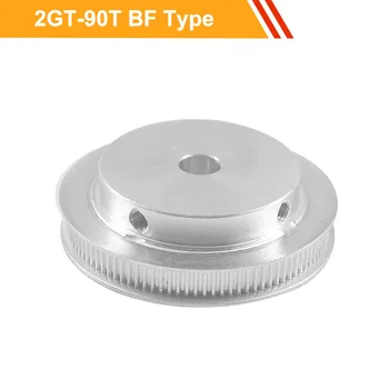 

2GT 90T Motor Belt Pulley 7mm/11mm Belt Width 2GT Type Transmission Pulley 8/10/12/14/15/19/20mm Bore Toothed Pulley Wheel