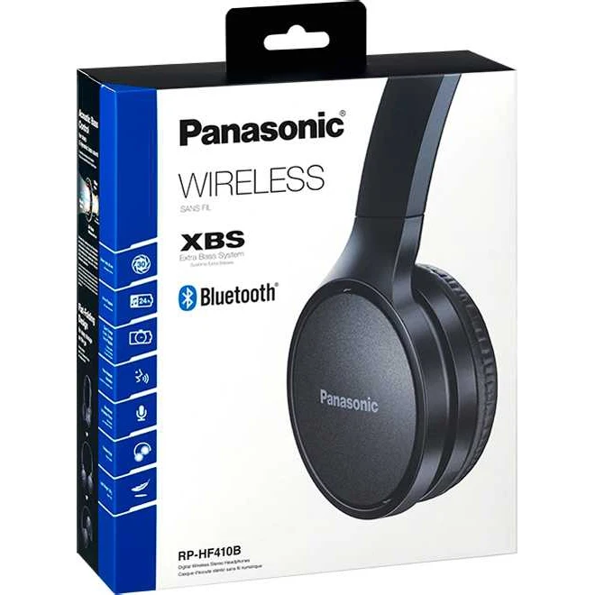 Гарнитура накладные Panasonic RP-HF410BG черный беспроводные bluetooth