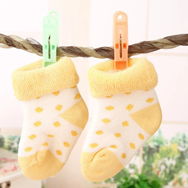 Pinzas de plástico de colores para ropa, Clips para colgar en la colada