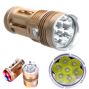 

Powerful Self Defence Lanterna 10000 Lumen Flashlights Waterproof 7x XM-L T6 3 Mode LED Torch Tactical Lamp for Hunting