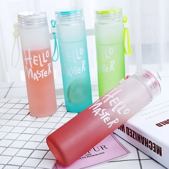 

Simple Colorful Gradient Water Cup Heat-resistant Frosted Coffee Mug Portable Outdoor Travel Supplies Creative Practical Mug