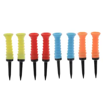 

2 Pieces Professional Golf Tees for Men Women Kids Golfer Training Aid - Low Resistance - 82mm Long - Choose Colors