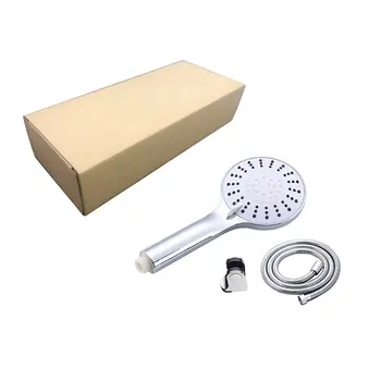 

HandHold Sprayer Shower Head set 5 Mode Nozzle Rainfall Jet Spray High Pressure Powerful Sprinkler Chrome plating
