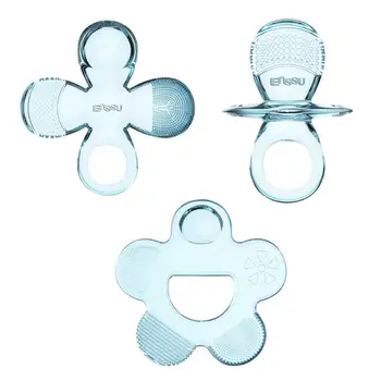 

3PC Molars Stick Teether Silicone For Babies And Toddlers BAF Free Three-in-one Nipple Transparent Toddlers Baby Molars Stick