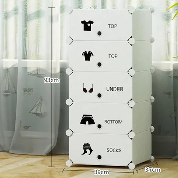 

Ngle Simple Wardrobe Hanging Imitation Cloth Student Children Small Combination Folding Assembly Plastic Closet Small