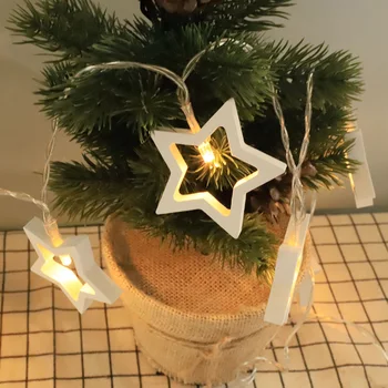 

Wooden Heart Tree LED String Light Battery Power LED Fairy Lights Holiday Outdoor Lamp for Christmas Party Wedding Decoration