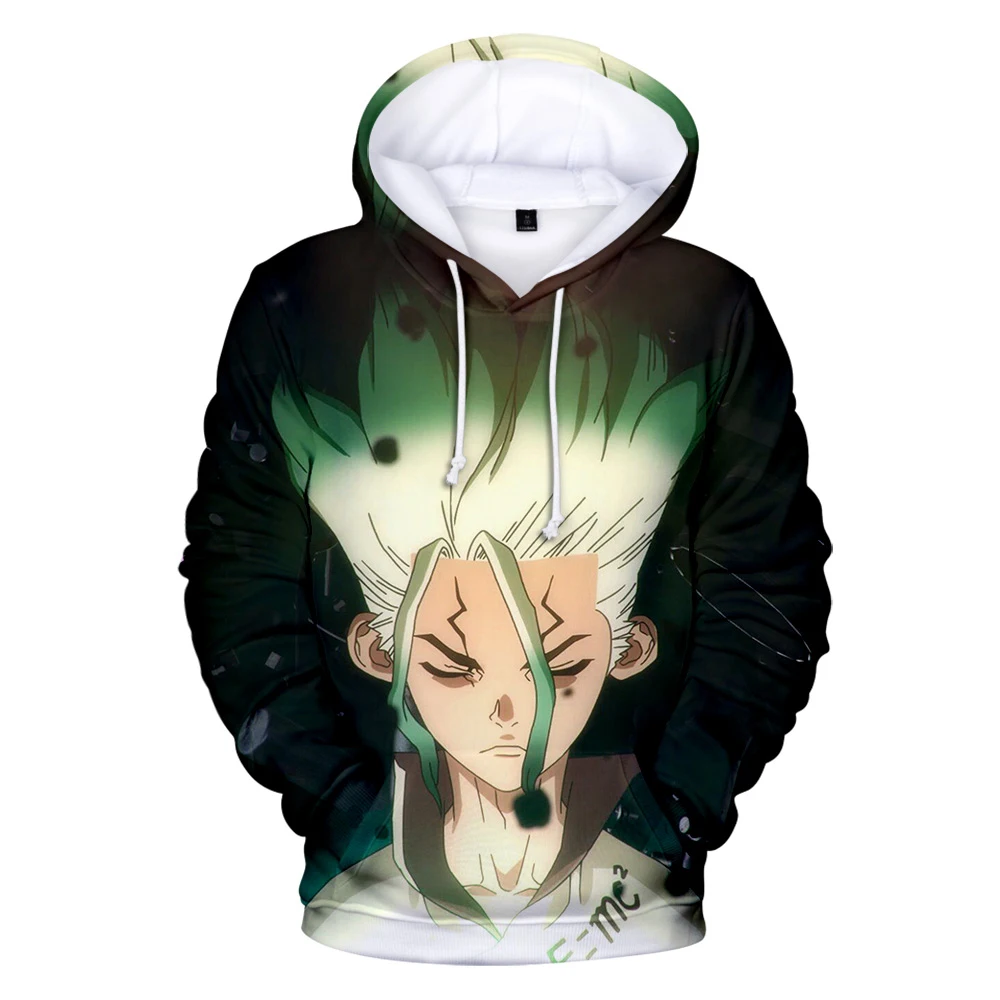 

Drstone 3D Printing Hoodies TMS Entertainment recompose 3D Anime Dr stone Hoodie sweatshirt Hot Sale Cartoon Long sleeve Tops