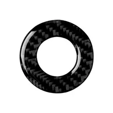 Car Ignition key ring Lock Keyhole Cover Trim Carbon Fiber Cover Trim Strip Interior 3D Sticker For Chevrolet Cruze 2009-2015 tulip sleeve scallop trim keyhole top