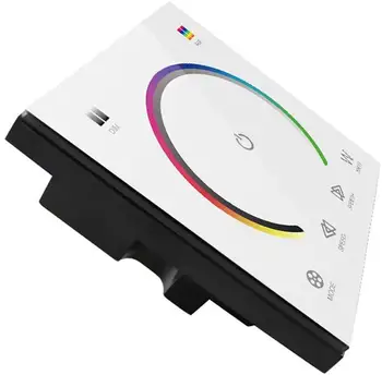 

LED Wall Switch Dimmer,LED controller,Wall- mounted Plastic Cover Touch Panel Switch for DC12V-24V 3528 2835 5050 Single color