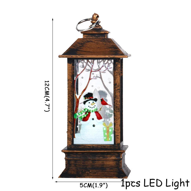 Рождественские украшения для дома веселая Рождественская елка рождественские украшения Санта Снеговик Noel Navidad год Natal - Цвет: 1pcs LED Light
