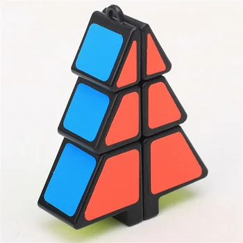 Christmas Tree Cube 1x2x3 Magic Cube Speed Puzzle Cubes Children Kids Educational Toys 1