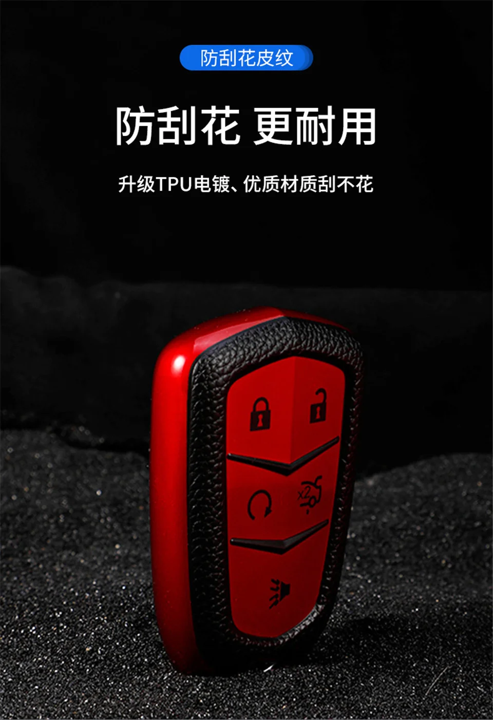 Cover per chiave/telecomando per Cadillac ESV Escalade CTS XTS SRX ATS 2015 2016 2017 2018 CT5 XT5 XT6 accessori Auto - Hf8d70003eac24de4b287f60b0e6f1c40W