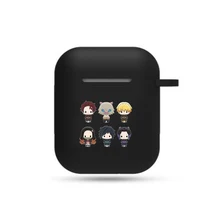 

anime Demon Slayer Earphone Case Props Unisex cartoon Airpods Bluetooth Earphone case Protective Headset Cover Headphone Case