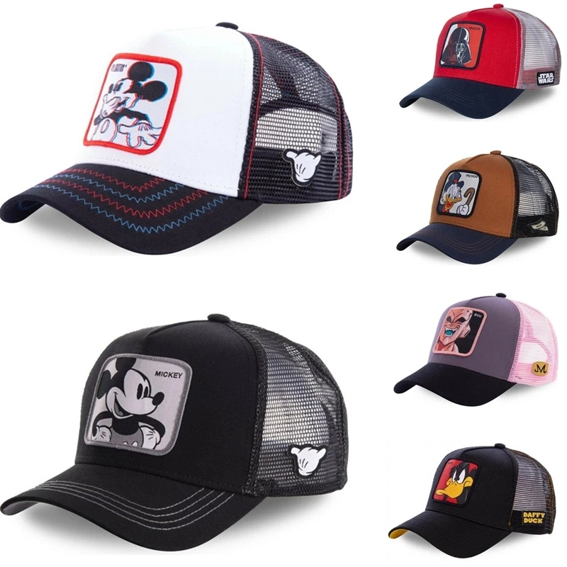 高品質ディズニースターウォーズミッキーアニメスナップバック野球帽の男性女性ヒップホップお父さんメッシュトラック運転手の帽子ドロップシッピング 野球帽 Aliexpress