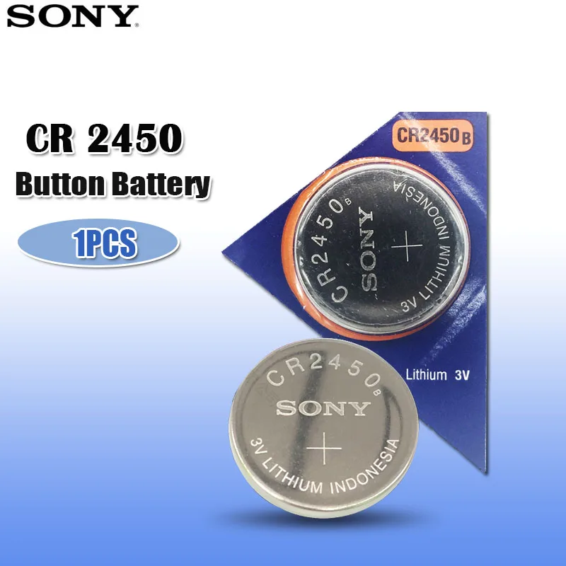 1 шт. 100% оригинальные литиевые аккумуляторы Sony CR2450 CR 2450 3 в 550 мАч для часов
