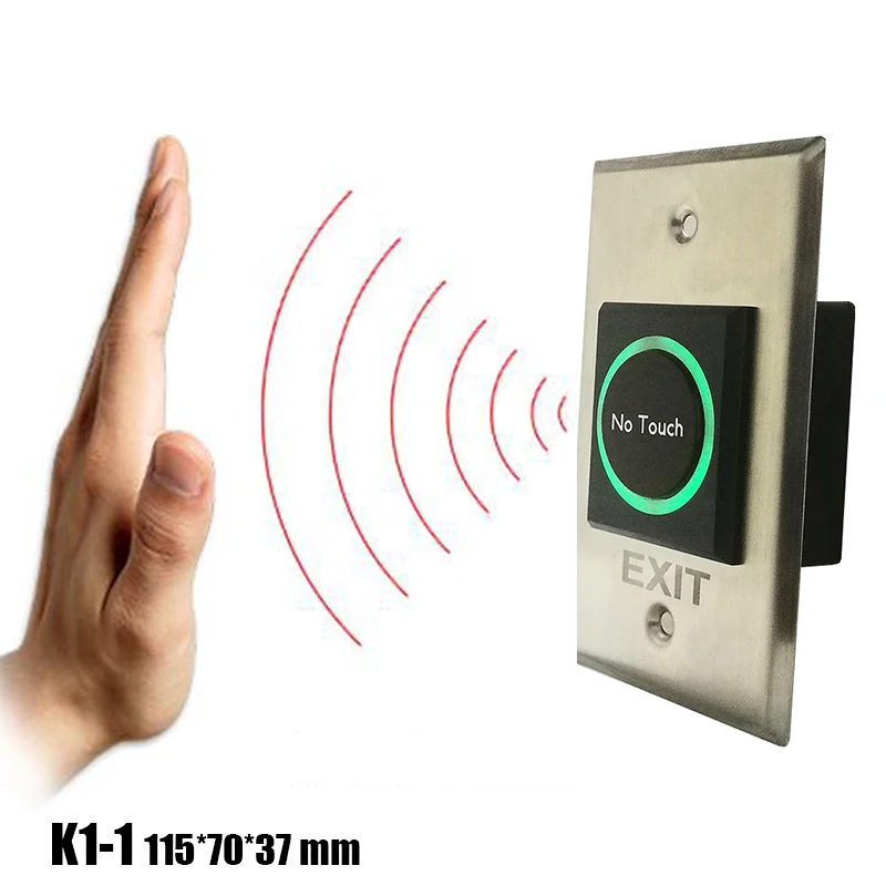 

Long type No touch Exit Button Metal Infrared Exit Button K1-1
