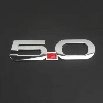 

Kirsite Side Badge Emblem Letter 3D Sticker For Ford Mustang GT 5.0 Twin Turbo Trunk Fender
