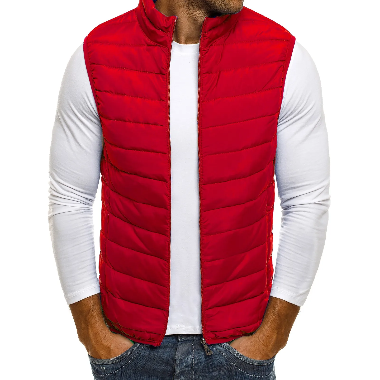

ZOGAA Casual Vest Men Autumn Winter Jackets Thick Vests Man Sleeveless Coats Male Warm Cotton-Padded Waistcoat men gilet veste