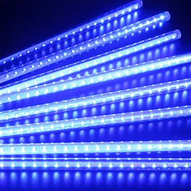 50cm 8tudes-blue Рождественские огни наружные метеоритные душевые лампы-трубки 30 см 50 см 8 трубок светодиодный светящаяся гирлянда Новогодние украшения дома Navidad - Испускаемый цвет: 50cm 8tudes-blue