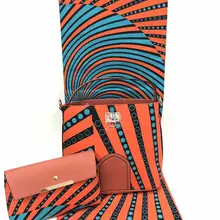 Лидер продаж в итальянском стиле Для женщин из вощенной ткани и подходящая к ним Сумочка в комплекте в африканском стиле, Стиль сумки с тапочки из хлопчатобумажной ткани комплект тканей для вечерние YBG02