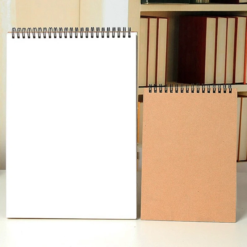 

A3 A4 A5 Винтаж спираль рулонная бумага для рисования, рисующего граффити жесткий чехол с вертикальной Откидывающейся Крышкой для заметок, Тетрадь офисные школьные принадлежности, блокноты