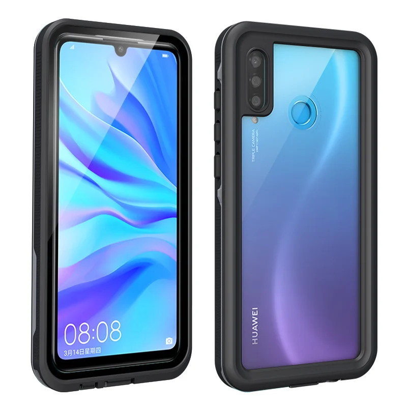 Black Для huawei P30 Lite P30 Pro Водонепроницаемый IP68 Дайвинг пылезащитный чехол для телефона для huawei mate 20 Pro полностью герметичный открытый спортивный Чехол - Цвет: Black