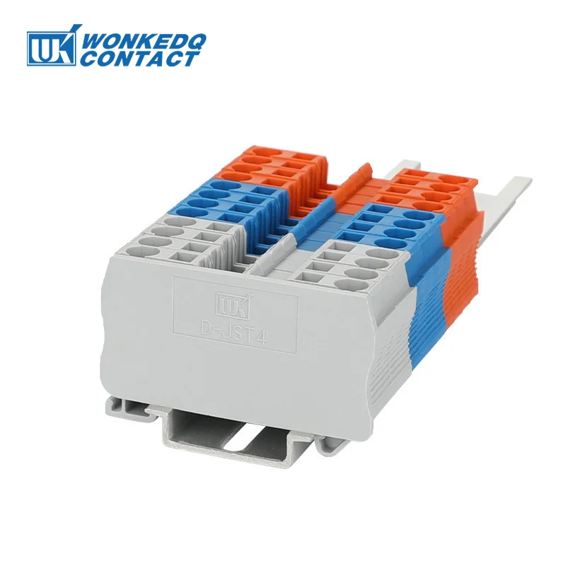 1Pc D-ST4 End Barrier Plate For PT4 ST4 PT/ST 4 Series Wire Connector Insulation DIN Rail Terminal Block 4mm&sup2; End Cover D-ST 4