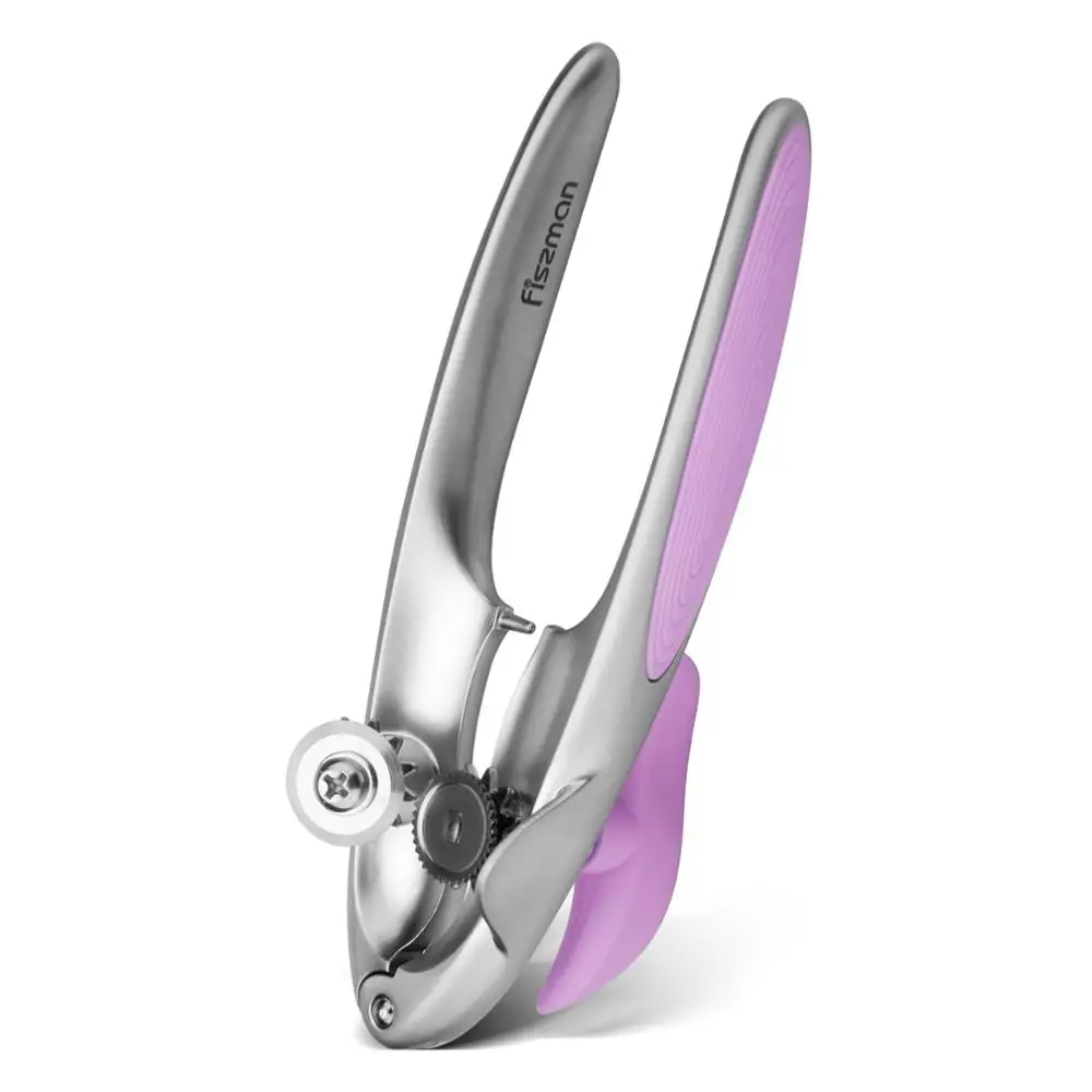 Серия Fissman Luminica хромированный матовый консервный нож из цинкового сплава с резиновой рукояткой - Цвет: purple