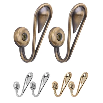 

1 pair of Tear Shape Vintage Alloy Curtain Holdbacks Tie back Hooks