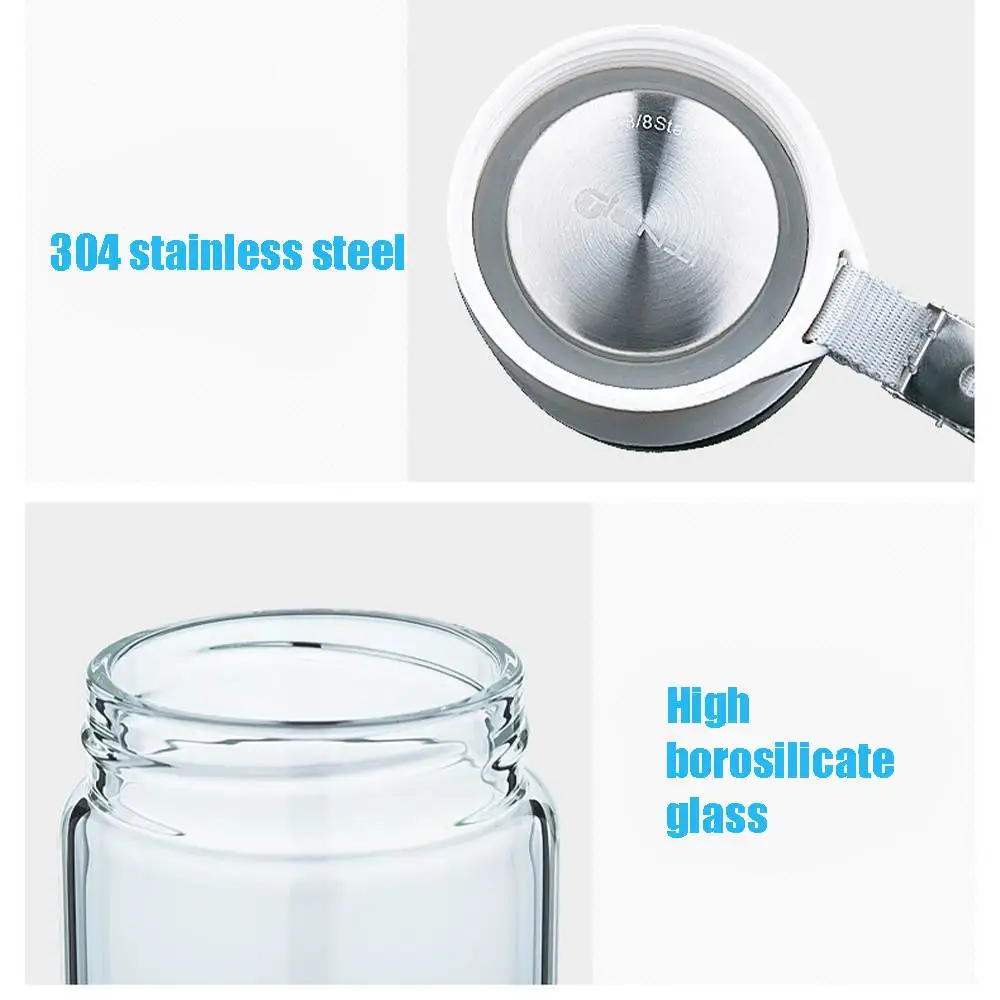 Smart Led Hydrogen-Rich Water Bottle Portable Micro-electrolysis Alkaline Generator Water Filter Pure Rechargeable Healthy Cup