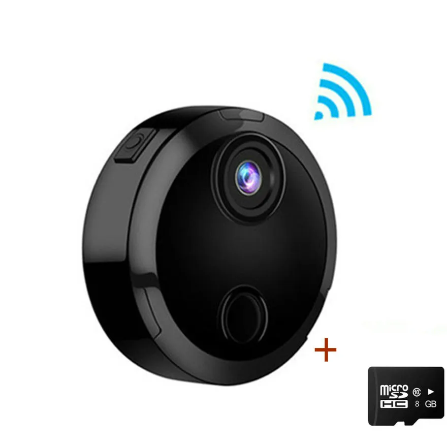 add 8GB TF card Новая Wif мини-камера, маленькая камера Full HD 1080 P, инфракрасная ночная версия, видеокамера для безопасности, запись голоса, IP DV камера - Цвет: add 8GB TF card