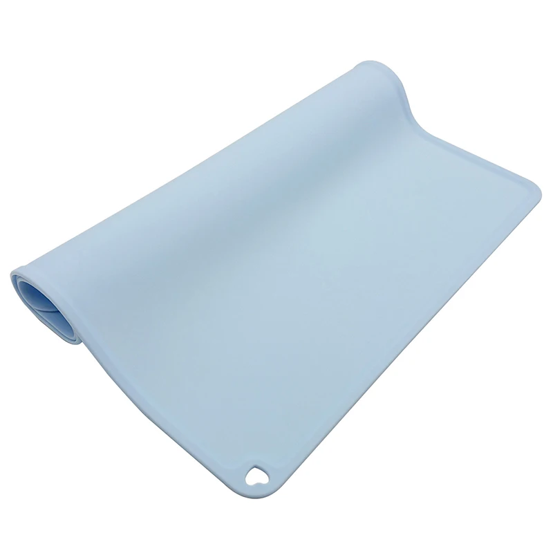 Light Blue Тип пищевого силикона салфетки детские вспомогательные пищевые коврики водонепроницаемые противоскользящие и герметичные подставки для домашних животных - Цвет: Light Blue