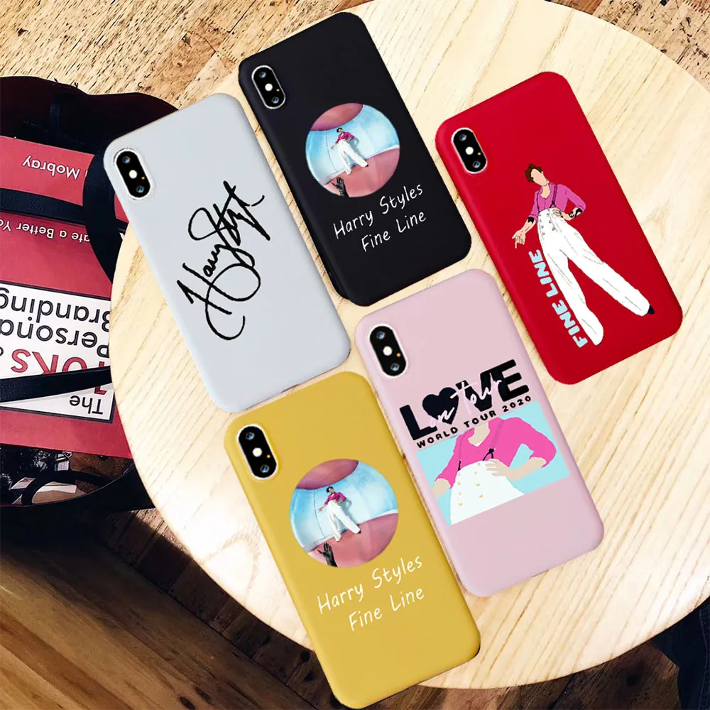 

Harry Styles Fine Line Love on Tour Case for IPhone 11 Pro XS XR X Silicone Phone Cover for IPhone 8 7 6 Plus XS Max Case Coque