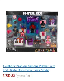 ROBLOX зомби атака Playset 4 шт./упак. 7 см ПВХ люкс куклы для мальчиков модели игрушки с дистанционным управлением фигурки для коллекционирования, рождественские подарки для детей