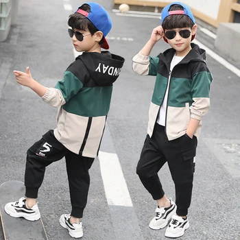 

Spring Kids Boys Clothing Set Spring Autumn Kids Clothes Set 4 6 8 10 12 13 Years Boys Sports Suit Fashion Children Clothing