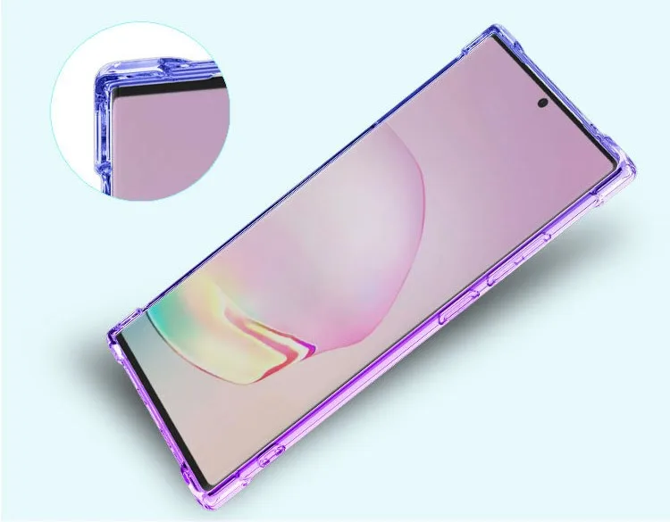100Pcs/lot Wholesale Shockproof Gradient Soft TPU