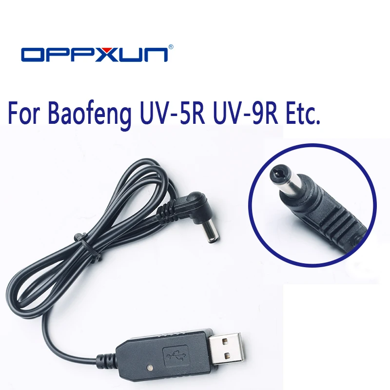 OPPXUN USB Charger Cable Portable For Baofeng UV-5R UV-9R Plus Walkie- Talkie Link Two Way Radio High Quality | Мобильные телефоны