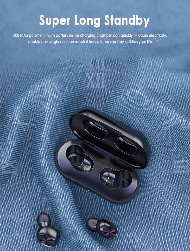 Мини Bluetooth 5 0 наушники с зарядным боксом низкое энергопотребление вкладыши