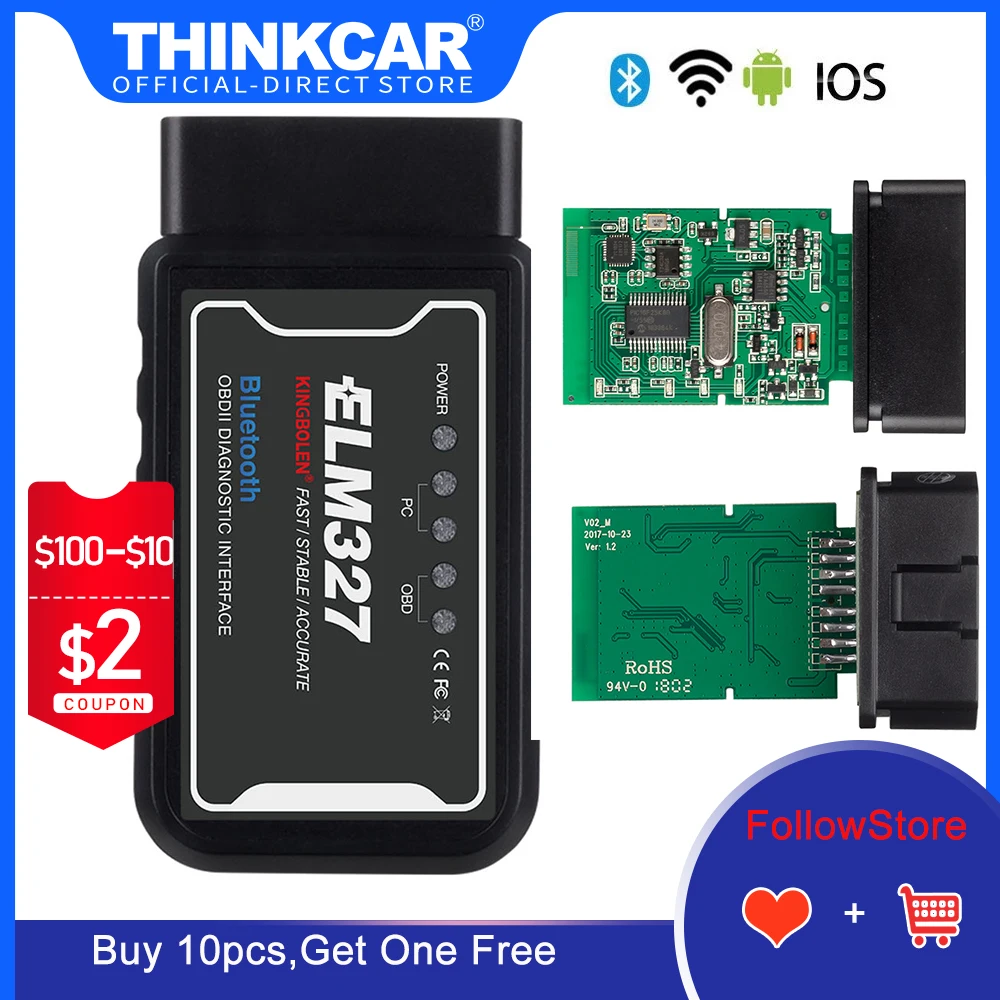 Автомобильный диагностический сканер ELM 327 V1.5 OBD2 Bluetooth для Android elm327 v1.5 ODB2