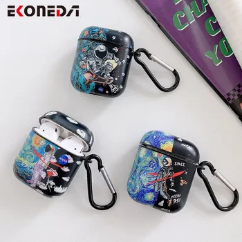 

EKONEDA Cool Space Man Case For Airpods Case Matte Soft Silicone Protective Cover For Airpods 2 Earphone Case